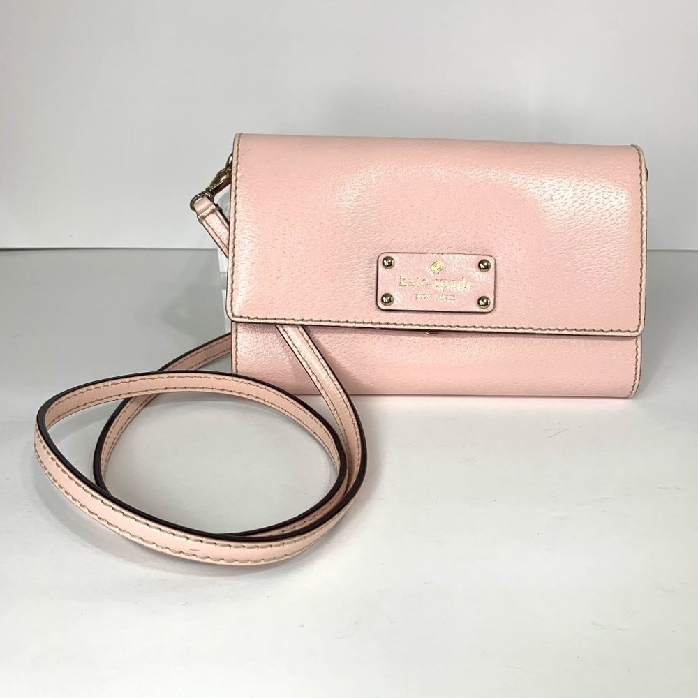 KATE‎ SPADE Wellesley Natalie Clutch Removable Crossbody Strap in Balletslip